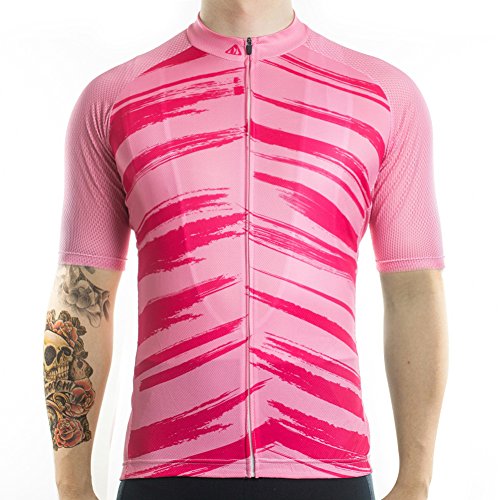 Racmmer Mens Breathable Short Sleeve Cycling Jersey Bike Shirt Cycling Clothing