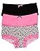 Body Embrace 6 Pack Women's Cotton Spandex Hipsters in Plus Sizes