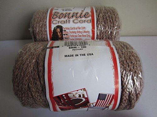 Bonnie Macrame Craft Cord 6mm X 100yd-Pottery