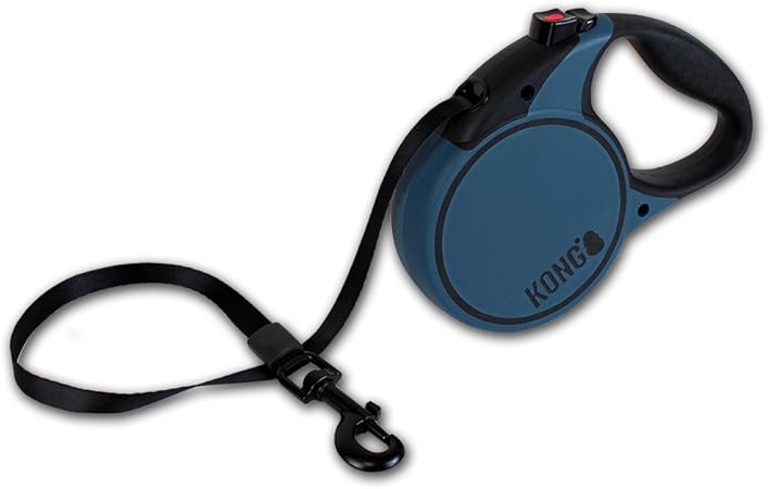 Amazon Com Kong Terrain Retractable Dog Leash Large Blue 5m Tape Pet Supplies