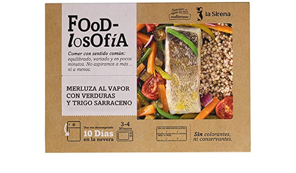 La Sirena Merluza Al Vapor, Verduras Con Trigo Sarraceno 400 ...