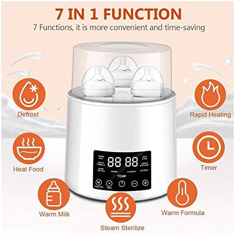 肌触りがいいの哺乳瓶ウォーマー恒温瓶滅菌器および乾燥機電気大容量デジタルlcdディスプレイ 滅菌 乾燥 すべての哺乳瓶に適合する3つのボトルのデザイン 最安値級価格返品okの
