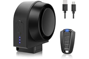 EBUYFIRE Bike Alarm with Remote USB Charging 115dB Anti-Theft Vibration Sports Bike Alarm IPX5 Waterproof Vehicle Security Alarm System for Bike Motorcycle Electric Scooter