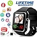 Bluetooth Smart Watch With Camera Sim Card Slot Touch Screen Smartwatch Unlocked Cell Phone Watch Sports Smart Wrist Watch For Android Phones Samsung Sony IOS (X-Black)