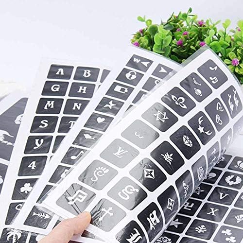 1 Book Semi Permanent 635 Paterns Tattoo Template Album Body Art Cream Cone Tattoo Stencils For Makeup Airbrush Painting Card