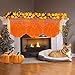 Camlinbo Fall Thanksgiving Decorations Mantle Scarf for Fireplace 20 x 60 Inch Orange Lace Pumpkin Maples Leaves Fireplace Mantle Scarves Cover Fall Decorations for Home Thanksgiving Mantel Decor