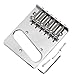 Kmise A0026 BY-04 6 Saddle Bridge Chrome for Fender Tele Guitar Replacement