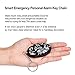 WER 120dB Loud Emergency Personal Alarm Keychain SOS Keyring for Kids, Students, Women, Girls,Elderly, Adventurer,Night Workers Self Defense/Protection Electronic Device Bag Decoration(4 PCS)