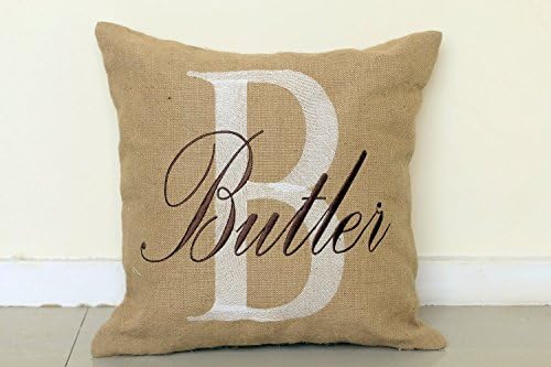DecorHouzz Embroidered Personalized Last Name Pillow/Pillowcase - Custom Realtor Gift, Entryway Decor