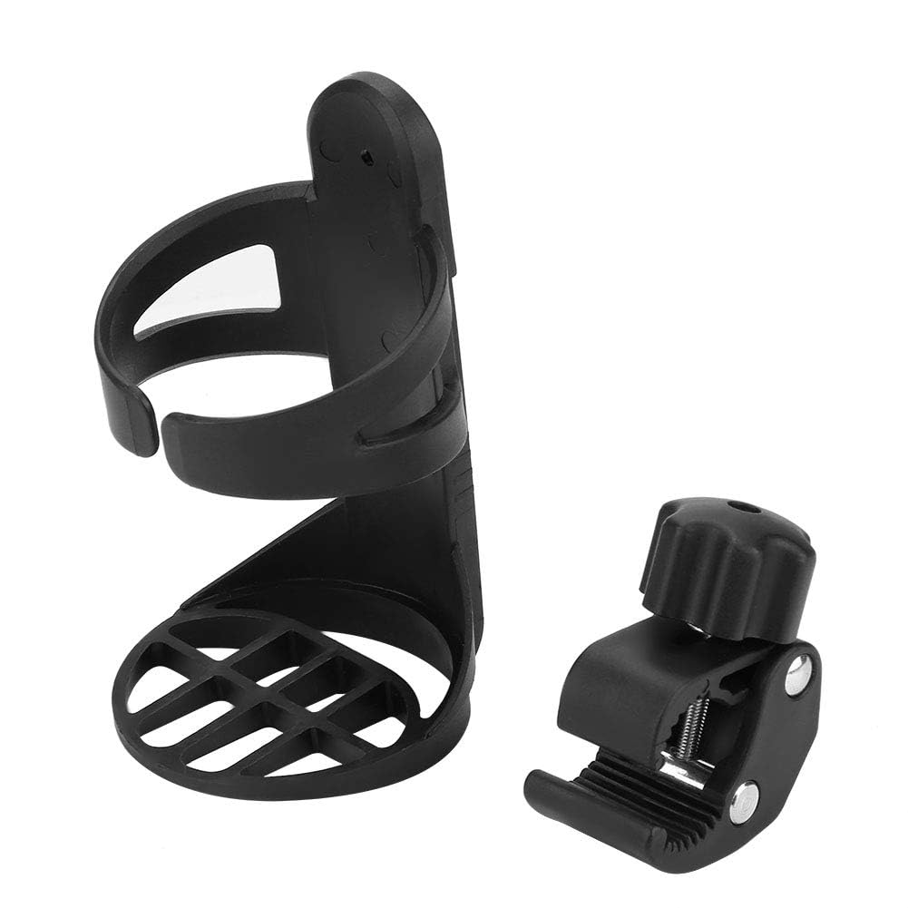 Fully Adjustable Universal Stroller Cup Holder Rack for Baby Stroller Wheelchair Pushchair Car Drink Bottle Holder Accessories with Secure Attachment