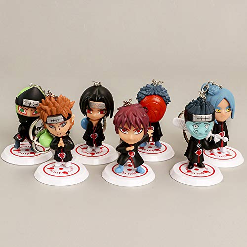 [11 Pack] Naruto Keychains, Anime Naruto Figure [Stand 2.5 Inches Tall