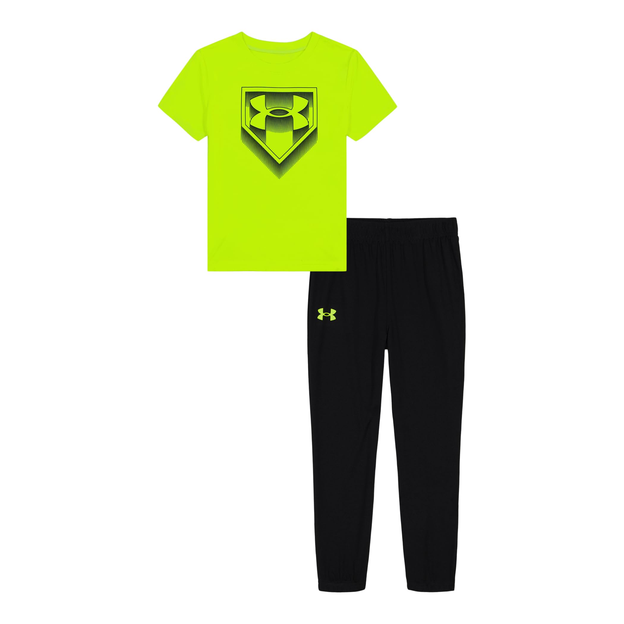 Under Armour TECH SS Jogger Set, Hi-Vis Baseball, 6