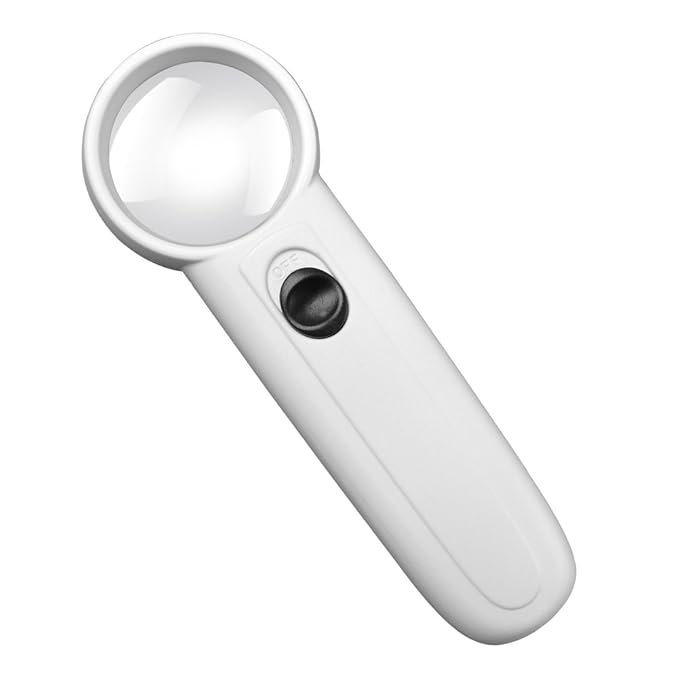 15X Hand Held Magnifier Magnifying Glass With 2LED Light