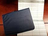 5 Debit ATM Mini Checkbook Registers with Holder -- Navy Blue. Includes 2012 Calendar.
