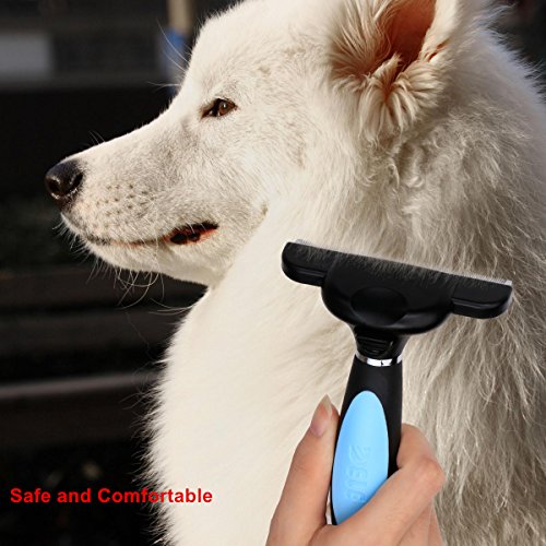 ICODE Dog Brush with Ergonomic EasyClean Button Pet Grooming