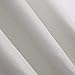 Deconovo Faux Linen Blackout Curtains with 3 Pass Coating Thermal Insulated Room Darkening Curtain Drapes for Living Room Set of 2 Curtain Panels (52 x 95 Inch, White-2)