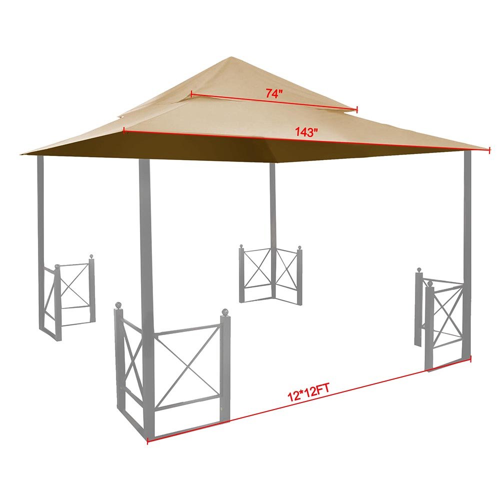 Amazoncom Yescom 2 Tier 12x12 Outdoor Canopy Top Cover