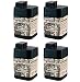 4 MOULTRIE 6 Volt Rechargeable Safety Batteries for Automatic Deer Feeders |SRB6