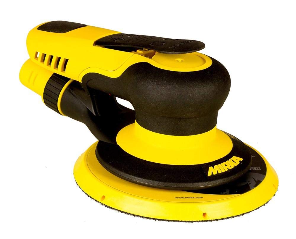 Mirka PROS 650CV / Pneumatic random orbital sander with central vacuum and hook and loop backing / for Ø 150mm sandpaper / 5.0mm stroke length / 8995650111