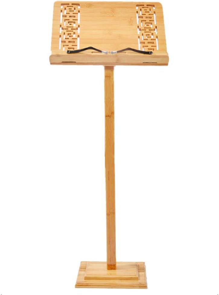 Gyz Wooden Music Stand Heavy Duty Wood Lectern,Fully Height and Angle