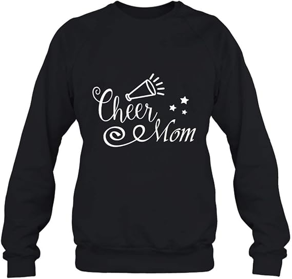 Cheer Mom, Football Mom, Cheer Mama Sweatshirt (Black;L) | Amazon.com