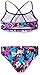 Kanu Surf Girls Flounce Bikini Beach Sport 2 Piece Swimsuit, Allison Floral Purple, 14