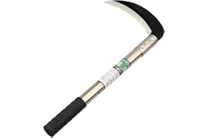Zelin Grass Sickle,Clearing Sickle,Manganese Steel Blade/Stainless Steel Handle Hand held Sickle Tool,Professional Clearing Vines and Weeds Tools