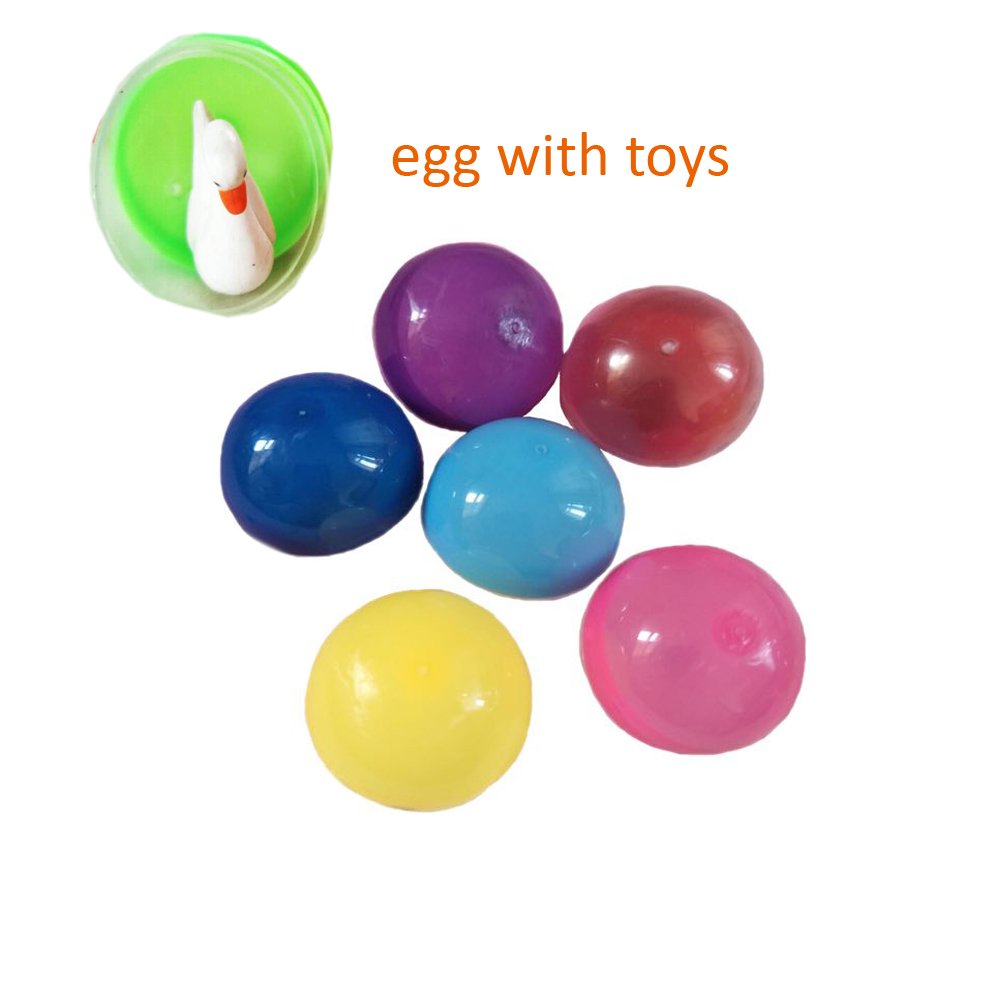 JPDX Clear slime putty Colorful Fluffy Slime Egg filled toys with Fruit Slices Galaxy Slime Scented Stress Relief Toy Sludge Toys For kids (7 Pack)