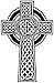 Celtic Cross Large Iron-On Patch White Embroidered Relgious Gaelic Irish Crucifix