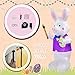 inslife 6FT Tall Easter Inflatable Cross He is Risen with Easter Eggs Decoration Built-in 5 LED Lights Blow Up Easter Outdoor Yard Inflatable Decorations