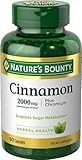 Nature's Bounty Cinnamon plus Chromium -- 2000 mg - 60 Capsules - 2pc