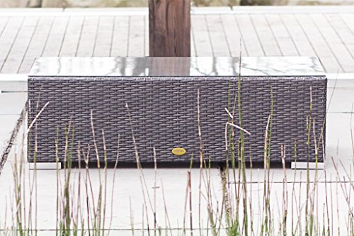 essella Polyrattan Garnitur Bahamas in Grau Flachgeflecht – Bild 7
