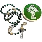 Westmon Works Saint Patrick Irish Rosary with Protective Case