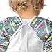 Bumkins Sleeved Bib / Baby Bib / Toddler Bib / Smock, Waterproof, Washable, Stain and Odor Resistant, 6-24 Months - Bloom