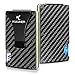 Carbon Fiber Wallet - Money Clip Front Pocket Wallet - Slim Minimalist Wallet RFID Blocking- Credit Card Holder for Men and Women Business Card Holder RFID Wallet Metal Wallet