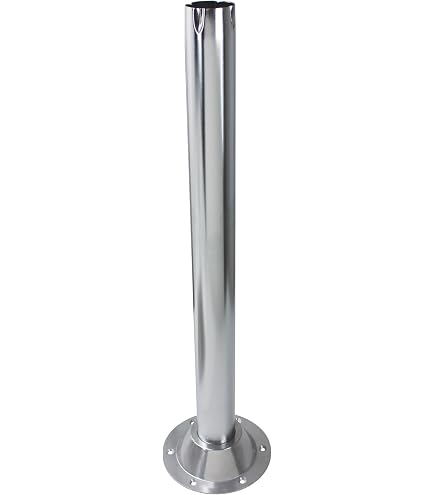 RV pedestal 27 ½ BLACK TABLE LEG + 2 ABS surface mount base 6 ½dia 2 ¼ pole e RV pedestal 27 ½ BLACK TABLE LEG + 2 ABS surface mount base 6 ½dia 2 ¼ pole e