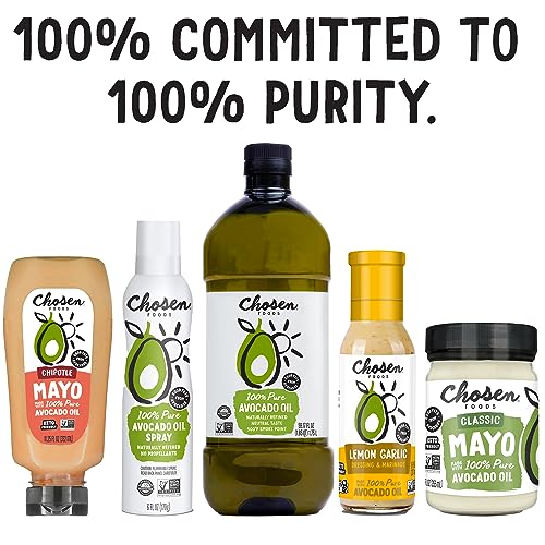 Chosen Foods Garlic Infused Avocado Oil Spray, Kosher Cooking Spray for