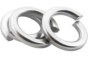 Fajoeda M3 Split Lock Washer,120PCS 304 Stainless Steel(18-8) Spring Lock Washers for Bolts Nuts and Screws,Silver