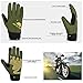 Vbiger Winter Gloves Touch Screen Gloves Outdoor Cycling Gloves For Men And Women (Army Green, L)