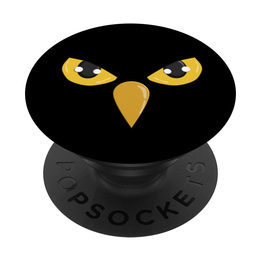 Cool Owl Eyes Bird Mean Mad PopSockets Swappable PopGrip