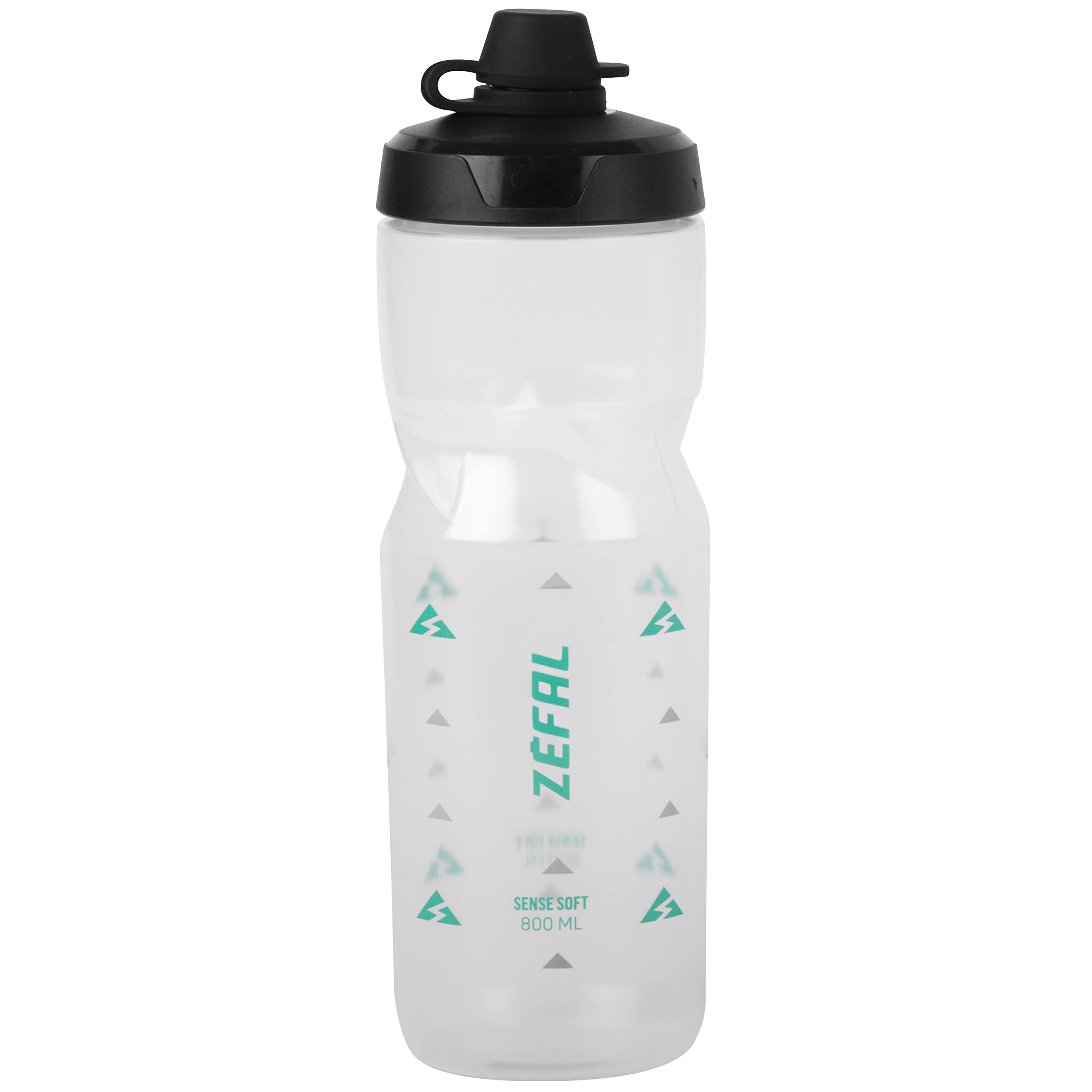 ZEFAL Sense Soft 80 No-Mud Water Bottle, Translucent, 800ml
