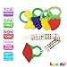 Mammas Club 5 Fruit Baby Teething Toys with Pacifier Clip/Holder - Non-Toxic, BPA, Latex and Phthalate Free Silicone Teethers- Soothing, Soft, Durable and Freezer Safe (Grape)