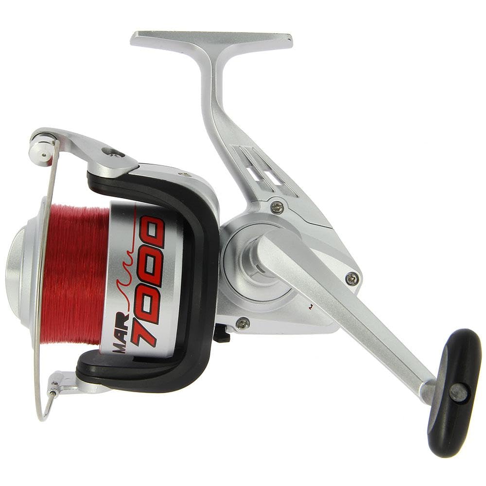 NGT Mar7000 1bb Sea Reel with Line - Red, 20 lb.