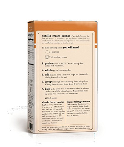 King Arthur Flour Vanilla Cream Scone Mix, 14 Ounce - Thumbnail 3