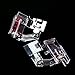 TecUnite Rolled Hem Pressure Foot Sewing Machine Presser Foot Adjustable Bias Binder Foot Hemmer Foot Set for Domestic Sewing Machines, 2 Pack