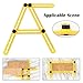 Angle-izer Template Tool, Couslash Multi-Angle Measuring Ruler,Angle Ruler Measures All Angles and Forms Angle Measurement Tool for Handymen Builders Craftsmen