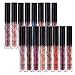 SHERUI 6pcs Madly MATTE Lipstick Lipgloss Bold Vivid Color Matte Lipgloss