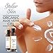 Natural Aloe Vera Gel – Organic, Perfect for Sunburn, Face, Hair, Acne, Razor Bumps, Eczema. Stellar Skin, 6 fl oz