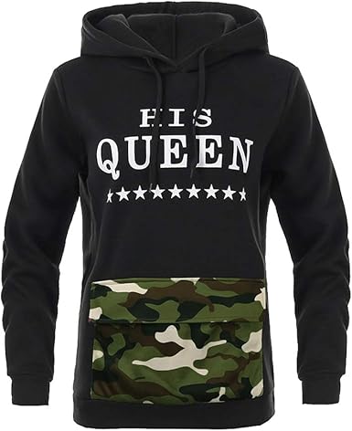 camo king and queen hoodies