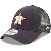 New Era MLB Houston Astros Trucker 9Forty Adjustable Baseball Hat 940 11591205, Navy